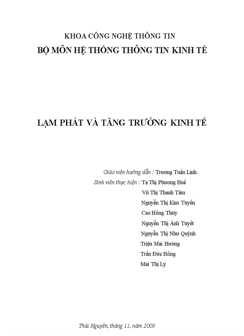 Lạm phát và tăng trưởng kinh tế