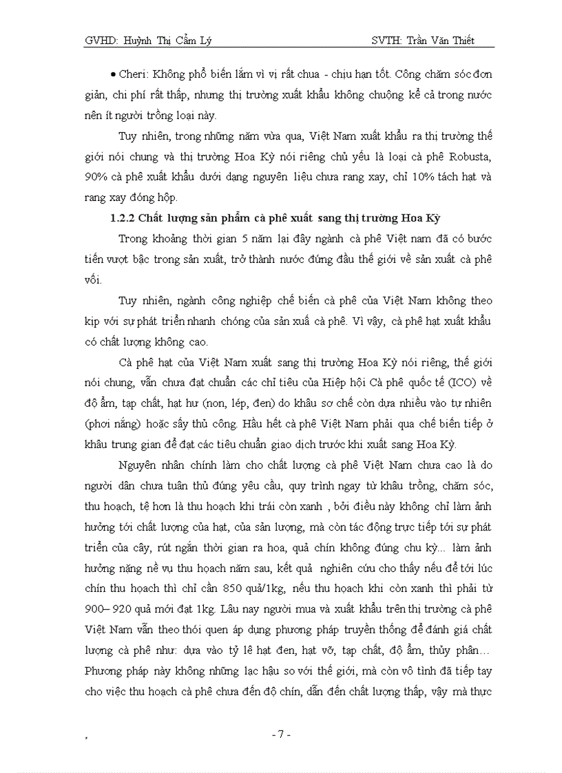 image for page Phân tích tình hình xuất khẩu cà phê của Việt Nam sang thị trường Hoa Kỳ