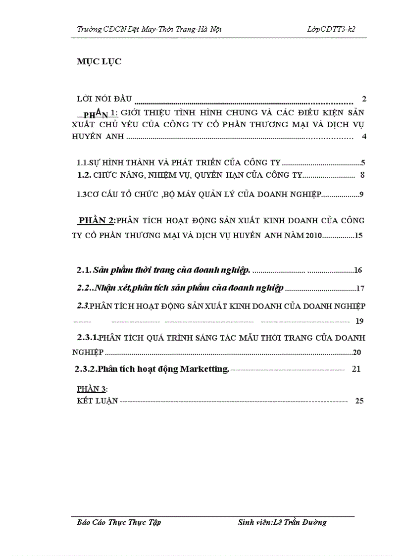 image for page Phân tích tình hình họat động sản xuất kinh doanh của công ty cổ phần thương mại và dịch vụ Huyền Anh