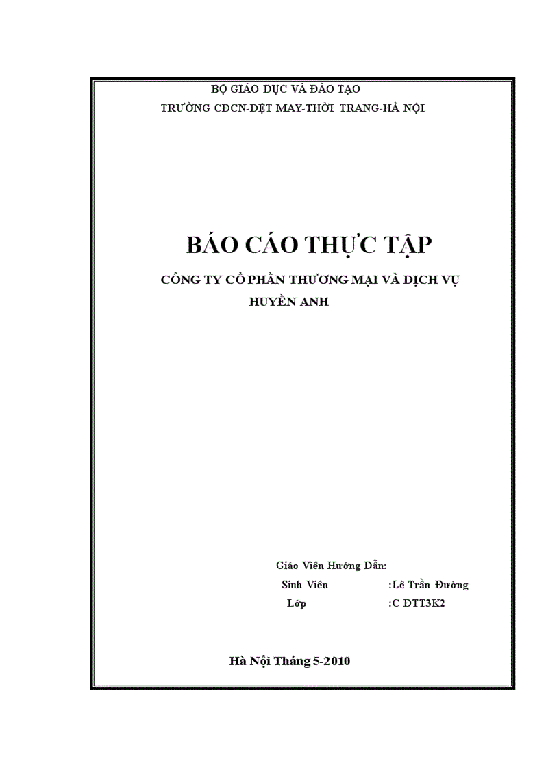 image for page Phân tích tình hình họat động sản xuất kinh doanh của công ty cổ phần thương mại và dịch vụ Huyền Anh