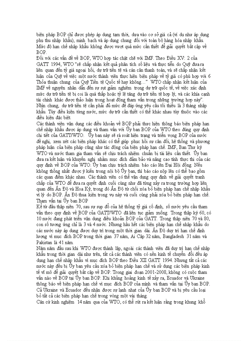 image for page Phân tích thâm hụt thương mại của việt nam và các điều khoản về cán cân thanh toán của wto