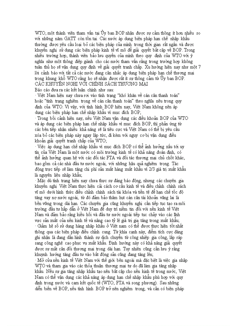 image for page Phân tích thâm hụt thương mại của việt nam và các điều khoản về cán cân thanh toán của wto