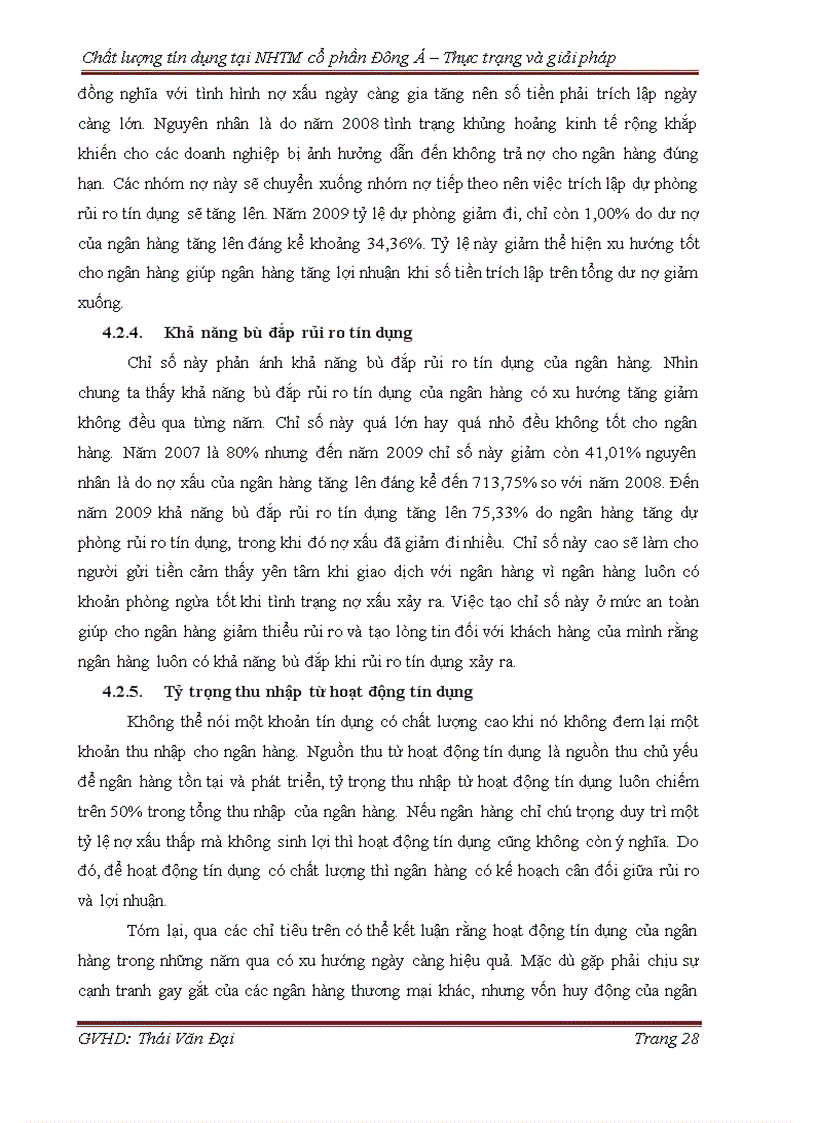 image for page Chất lượng tín dụng tại NHTM cổ phần Đông Á Thực trạng và giải pháp