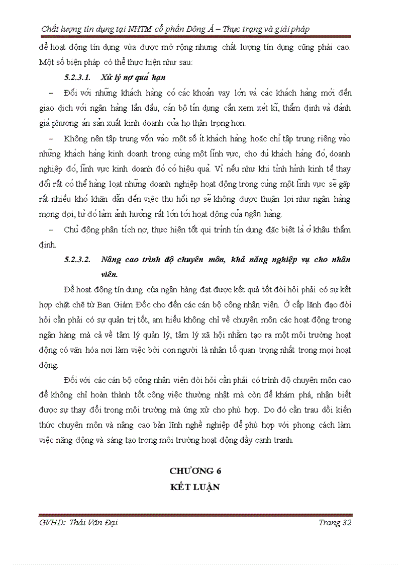 image for page Chất lượng tín dụng tại NHTM cổ phần Đông Á Thực trạng và giải pháp