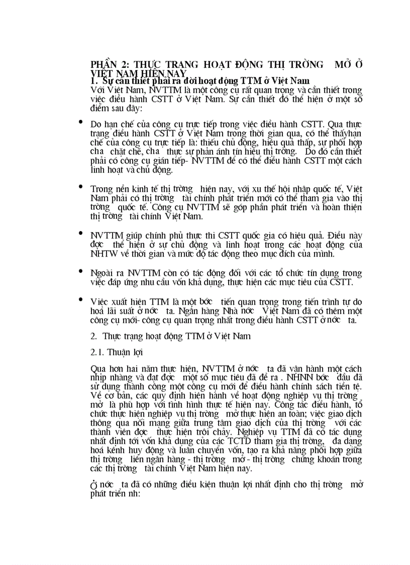 image for page Lý thuyết chung về thị trường mở