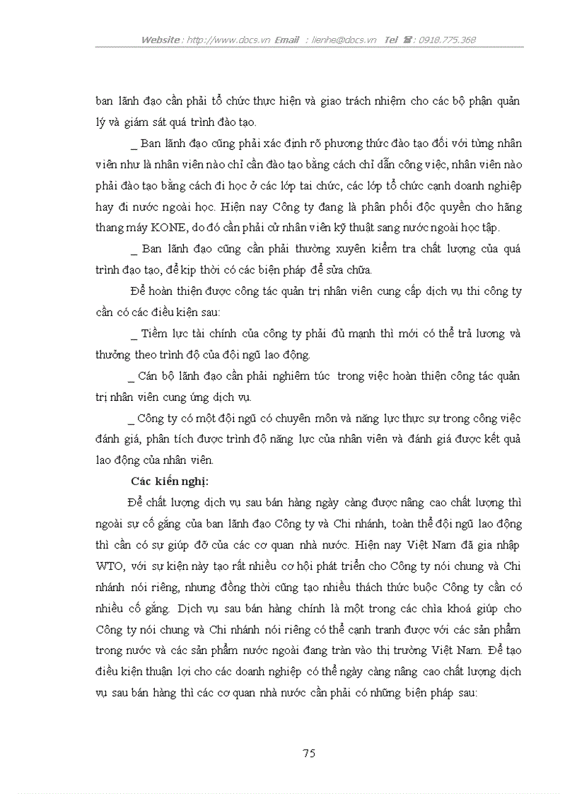 image for page Một số giải pháp nhằm nâng cao chất lượng dịch vụ sau bán hàng tại công ty cổ phần thang máy Thiên Nam Chi nhánh Hà Nội
