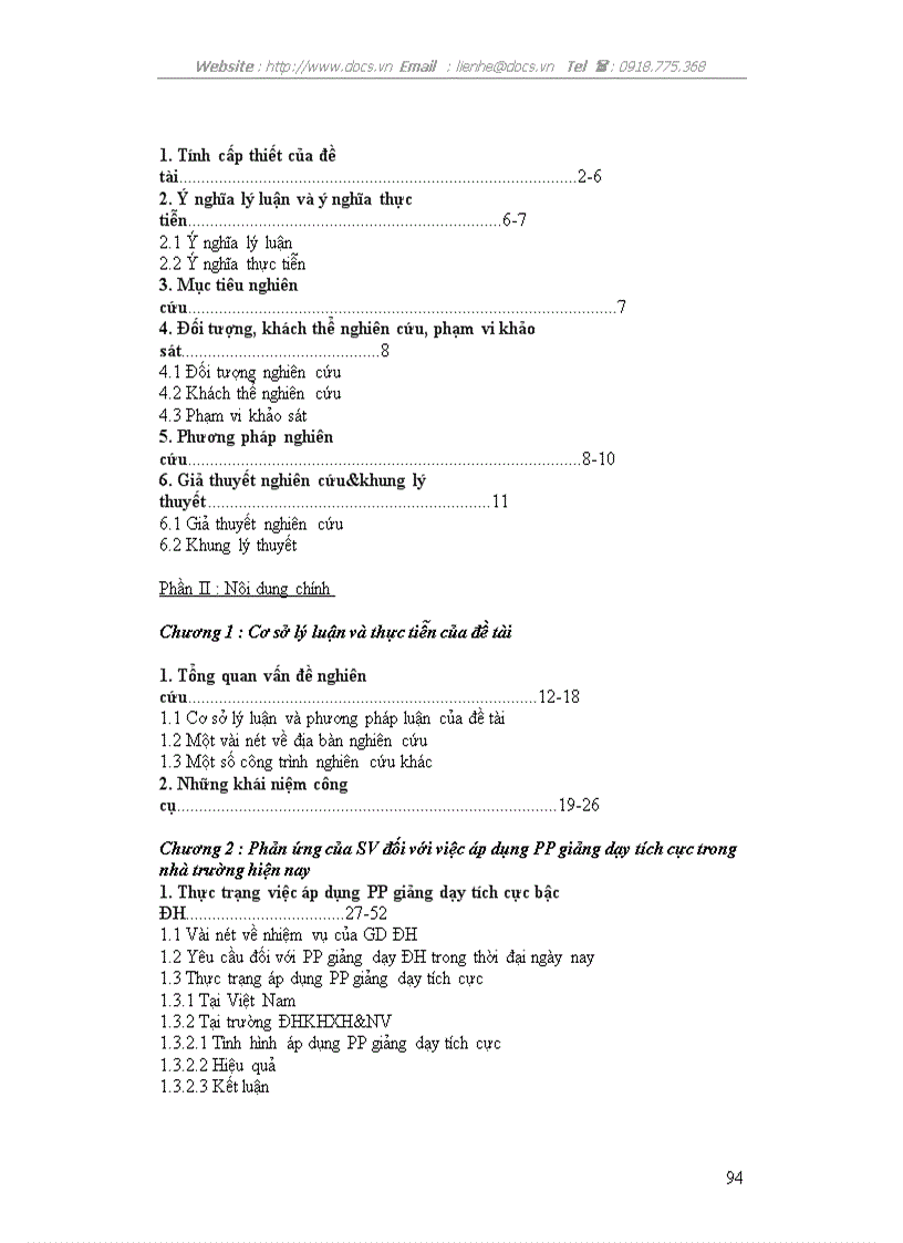 image for page Phản ứng của sinh viên trường ĐH KHXH NV đối với việc áp dụng phương pháp giảng dạy tích cực trong nhà trường hiện nay