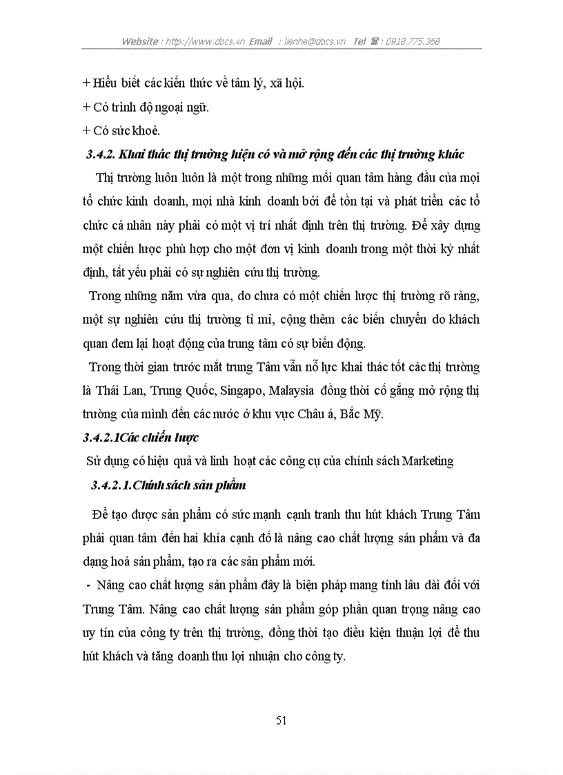 image for page Thực trạng và một số biện pháp nhằm hoàn thiện chính sách Marketing Mĩ của công ty Du Lịch Newstar