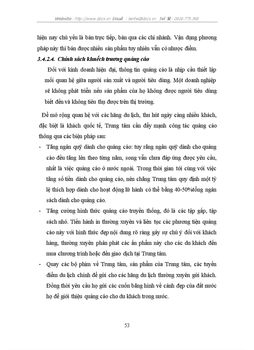 image for page Thực trạng và một số biện pháp nhằm hoàn thiện chính sách Marketing Mĩ của công ty Du Lịch Newstar