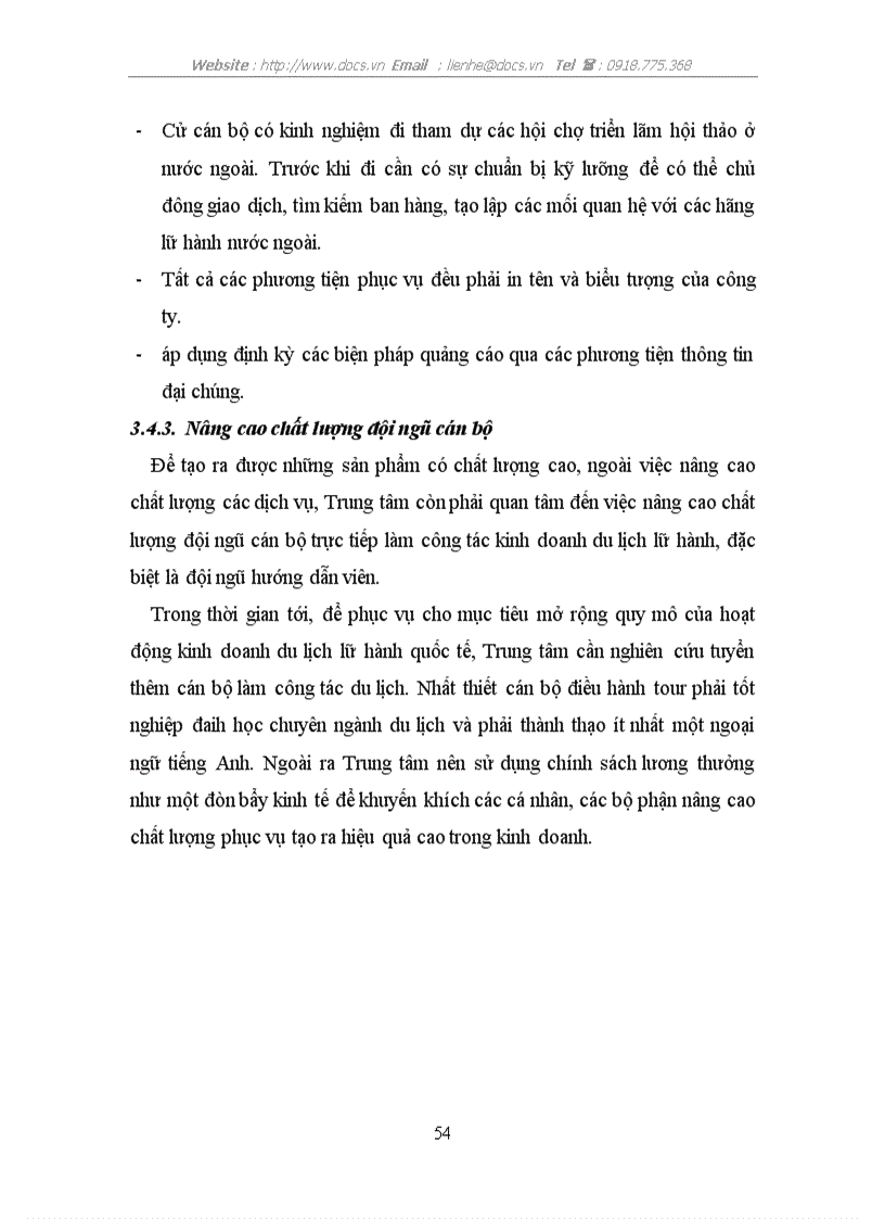 image for page Thực trạng và một số biện pháp nhằm hoàn thiện chính sách Marketing Mĩ của công ty Du Lịch Newstar