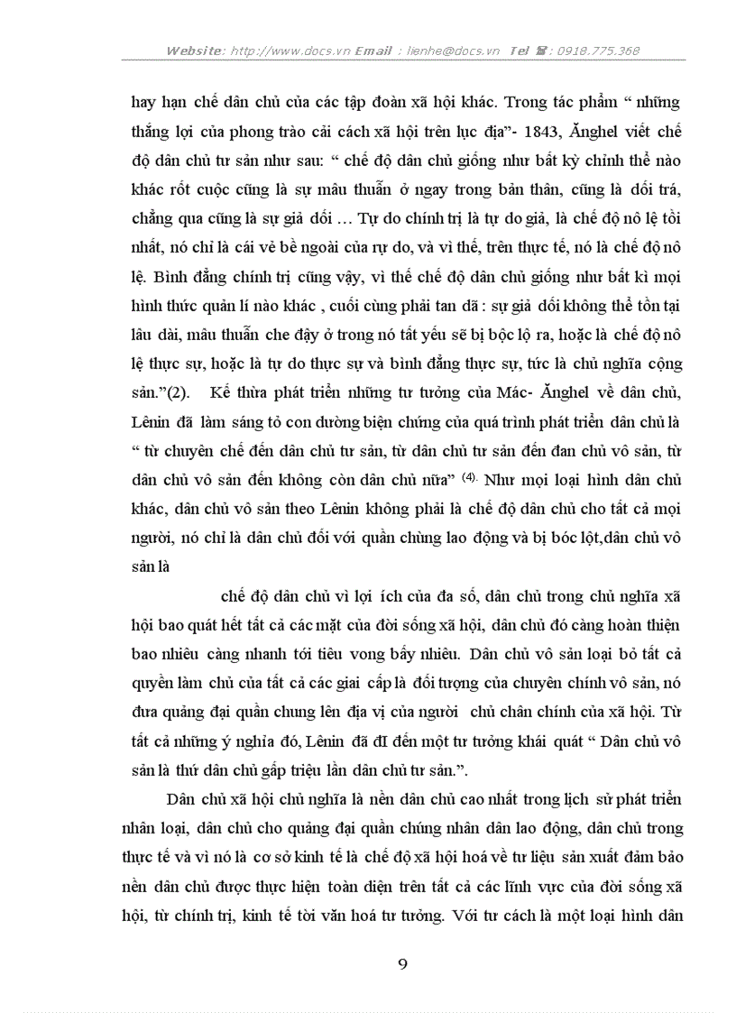 image for page Quan niệm mác xít về dân chủ và việc thực hiện quy chế dân chủ cấp cơ sở ở nước ta hiện nay