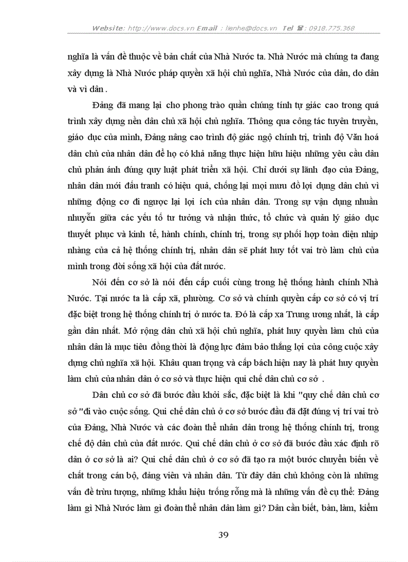 image for page Quan niệm mác xít về dân chủ và việc thực hiện quy chế dân chủ cấp cơ sở ở nước ta hiện nay