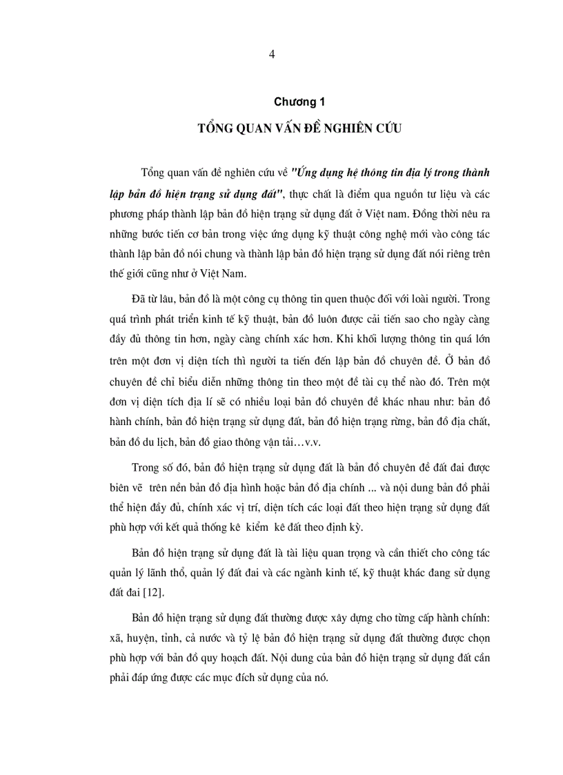 image for page Ứng dụng hệ thông tin địa lý trong thành lập bản đồ hiện trạng sử dụng đất 79trang