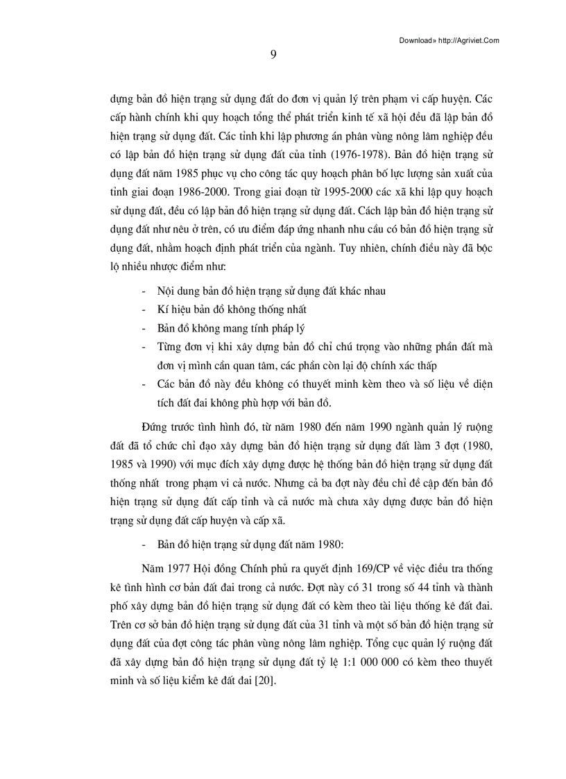 image for page Ứng dụng hệ thông tin địa lý trong thành lập bản đồ hiện trạng sử dụng đất 79trang