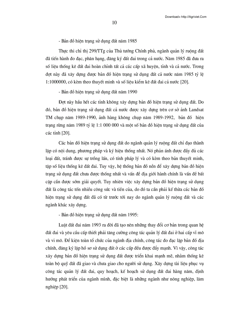 image for page Ứng dụng hệ thông tin địa lý trong thành lập bản đồ hiện trạng sử dụng đất 79trang