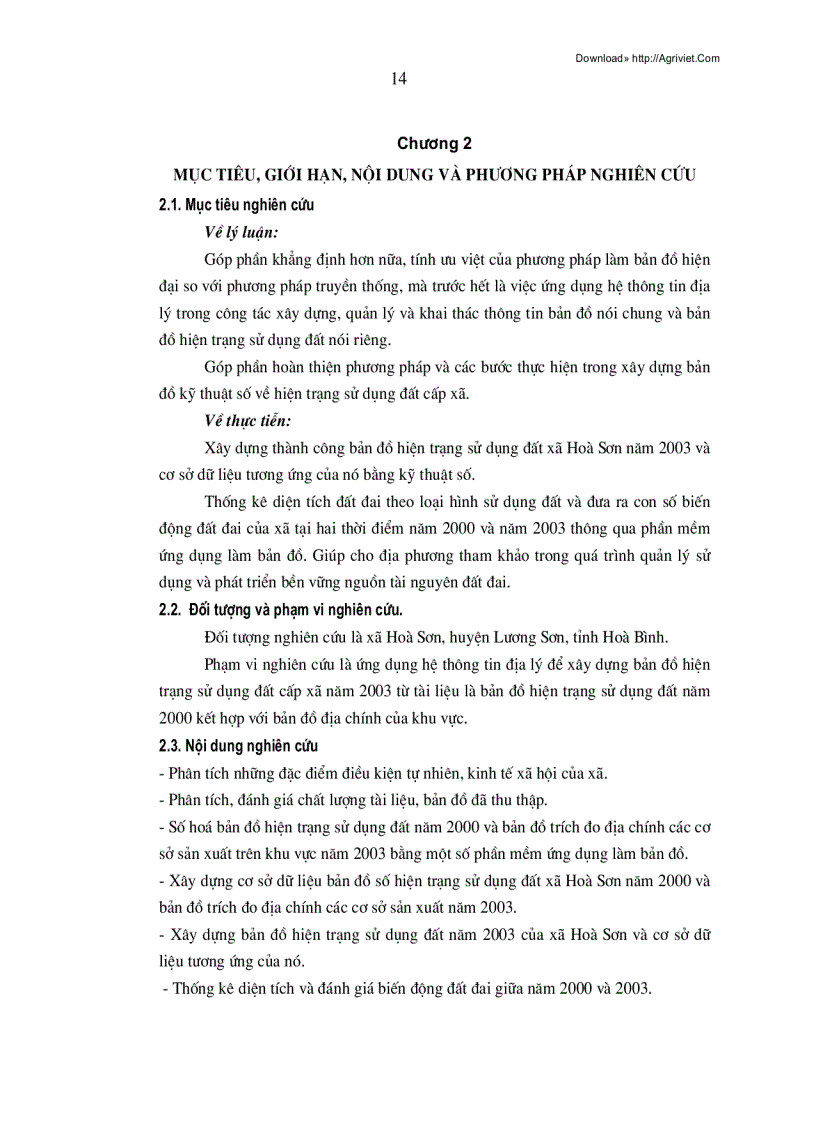 image for page Ứng dụng hệ thông tin địa lý trong thành lập bản đồ hiện trạng sử dụng đất 79trang