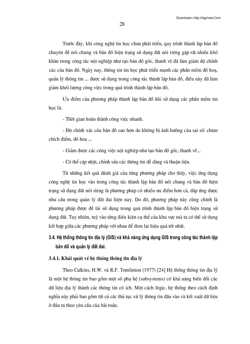 image for page Ứng dụng hệ thông tin địa lý trong thành lập bản đồ hiện trạng sử dụng đất 79trang