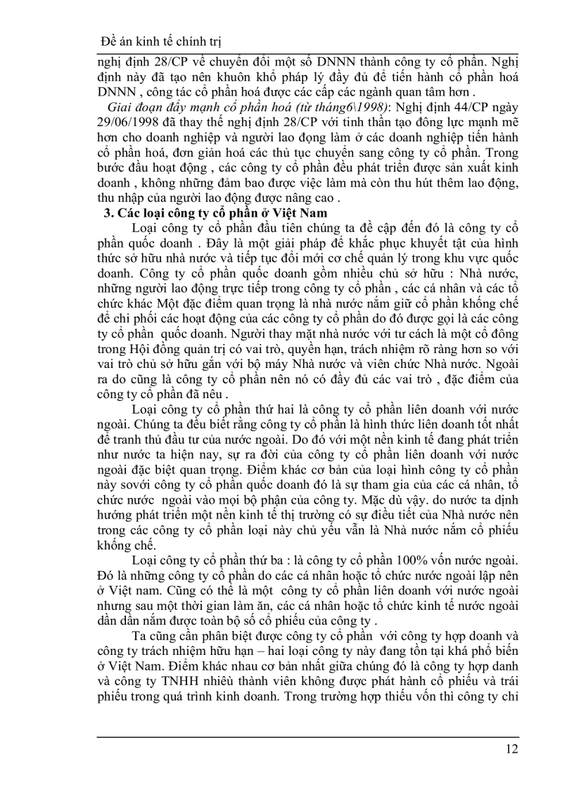 image for page Công ty cổ phần và vai trò của nó trong phát triển kinh tế ở nước ta hiện nay
