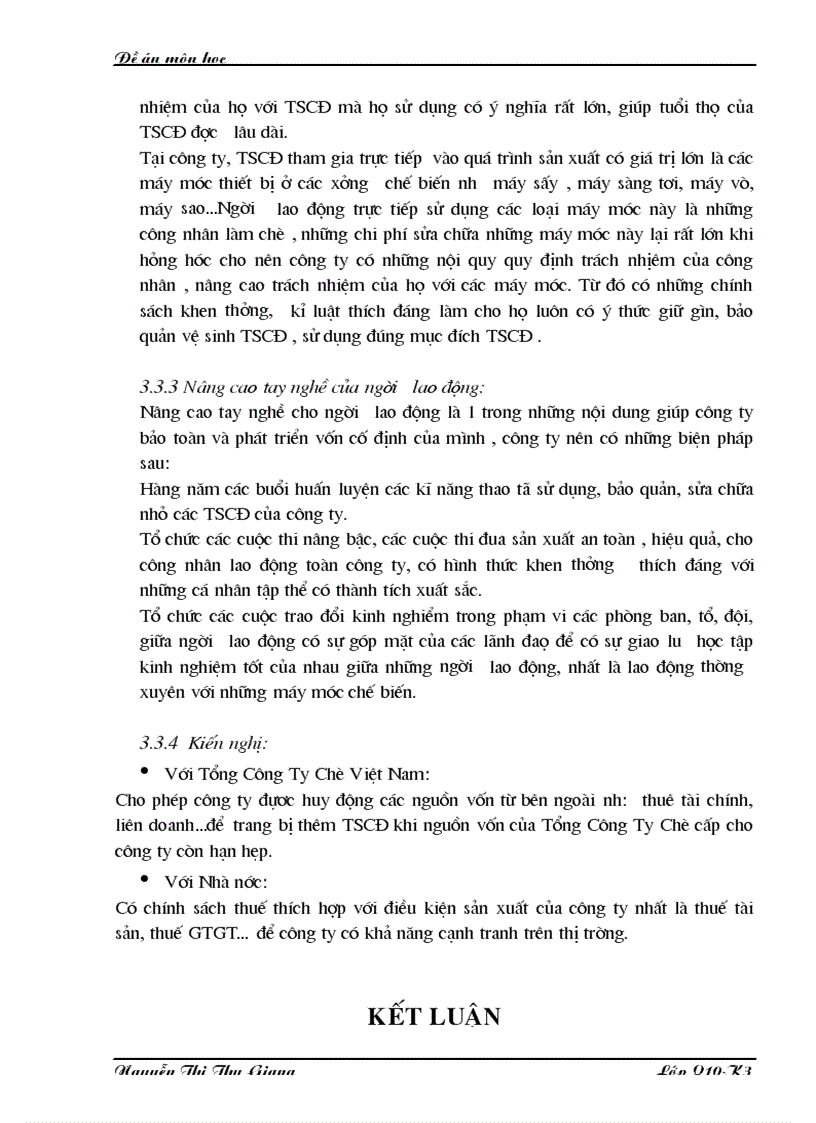 image for page Một số giải pháp và kiến nghị nhằm nâng cao hiệu quả sử dụng vốn cố định ở Công Ty Chè Long Phú