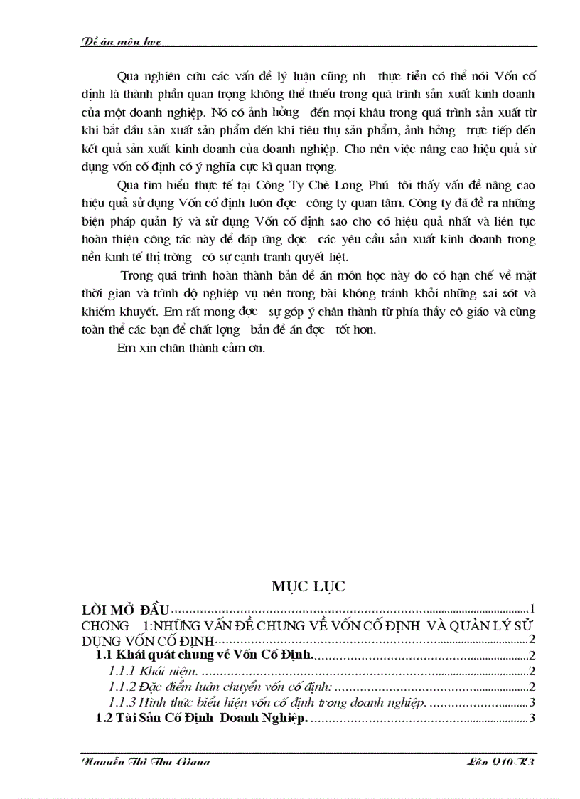 image for page Một số giải pháp và kiến nghị nhằm nâng cao hiệu quả sử dụng vốn cố định ở Công Ty Chè Long Phú