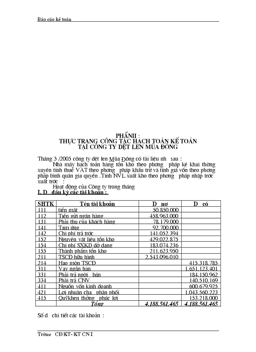 image for page Hoàn thiện công tác hạch toán kế toán của Công ty Dệt len mùa đông
