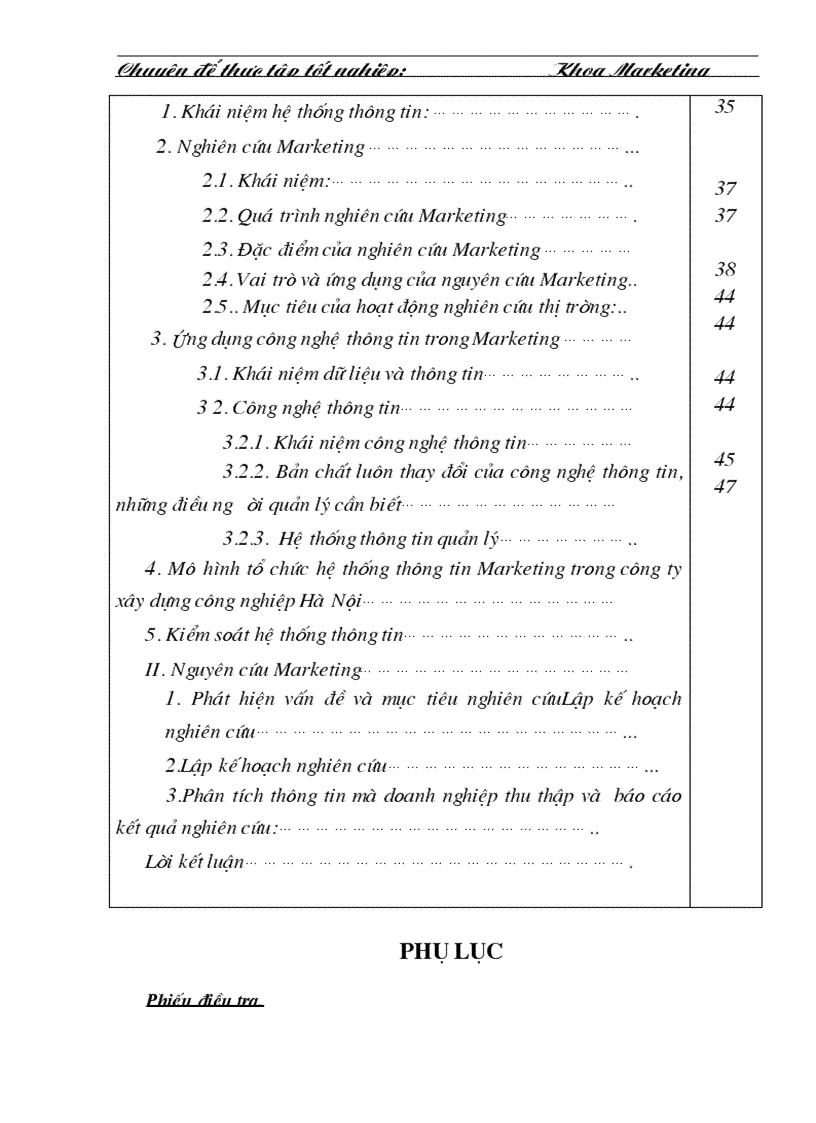 image for page Tổ chức hệ thống thông tin và nghiên cứu marketing trong công ty xây dựng công nghiệp Hà Nội