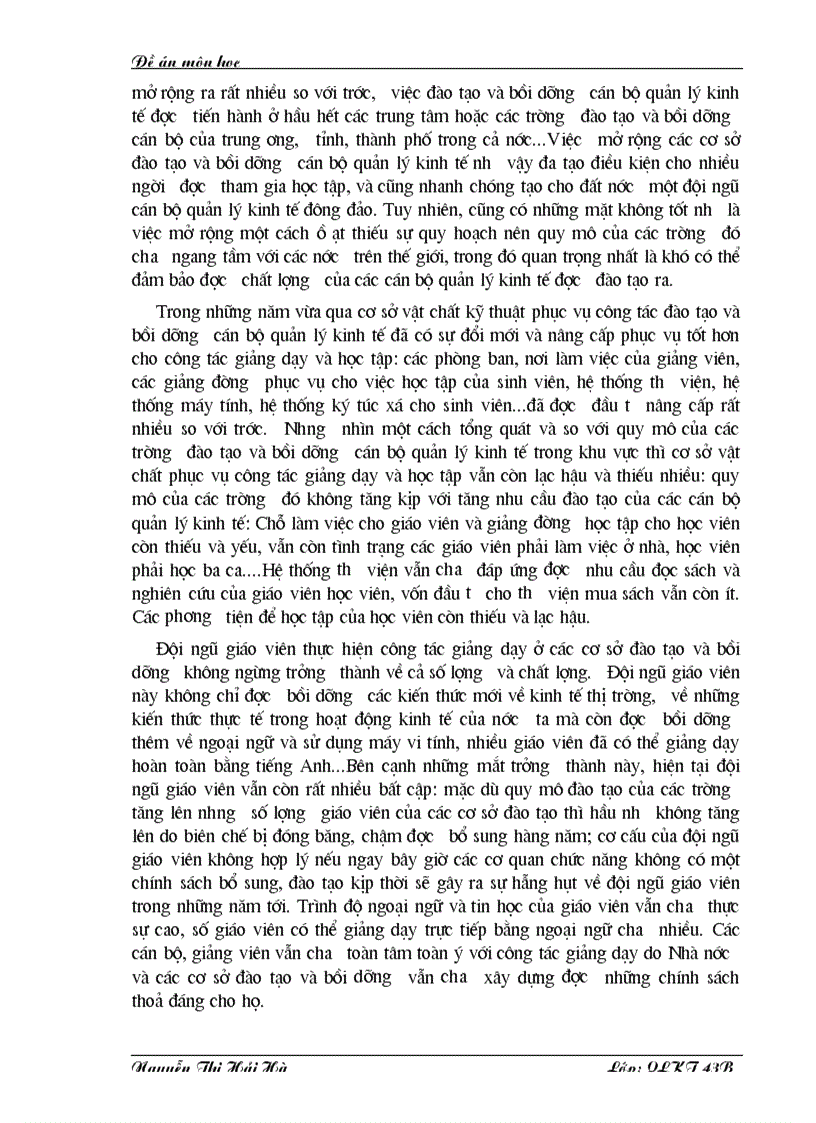 image for page Nâng cao chất lượng đào tạo và bồi dưỡng cán bộ quản lý kinh tế ở nước ta hiện nay