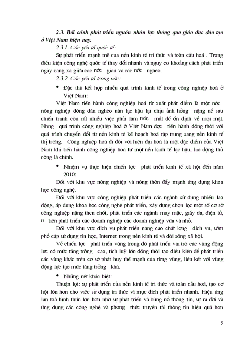 image for page Khái quát chung về tình hình phát triển nguồn nhân lực thông qua giáo dục và đào tạo ở Việt Nam