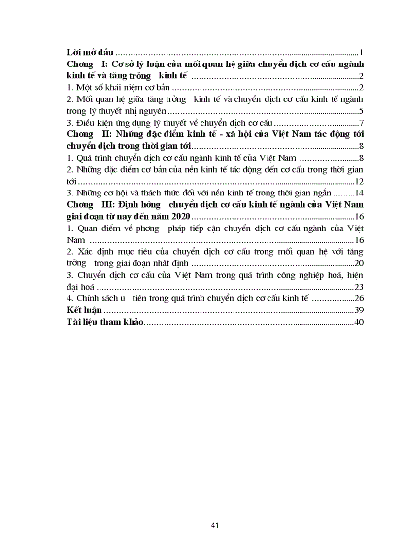 image for page Mối quan hệ giữa tăng trưởng kinh tế và chuyển dịch cơ cấu kinh tế ngành từ nay đến 2020