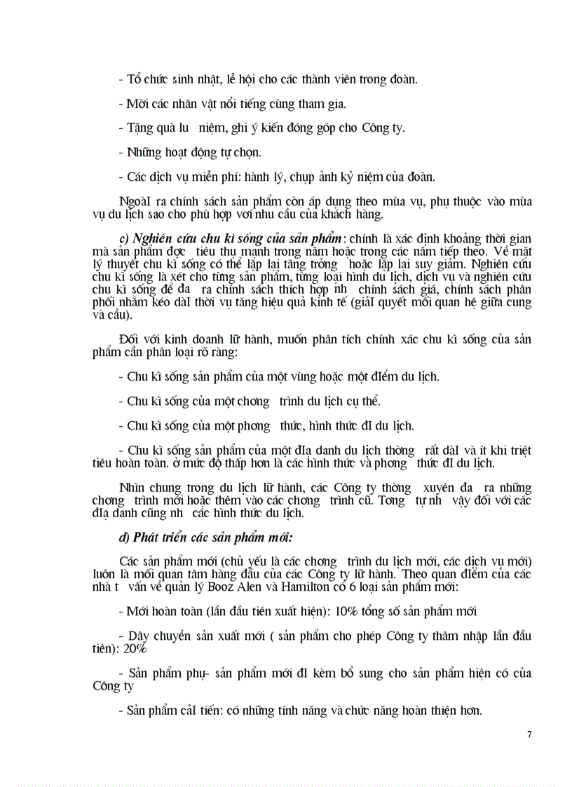 image for page Vận dụng các chính sách Marketing mix tại Trung tâm Du lịch Hà Nội