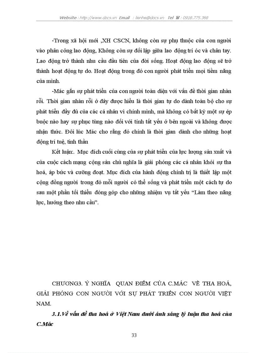 image for page Quan niệm của c Mác về tha hoá giải phóng con người và ý nghĩa của nó đối với phát triển con người việt nam hiện nay