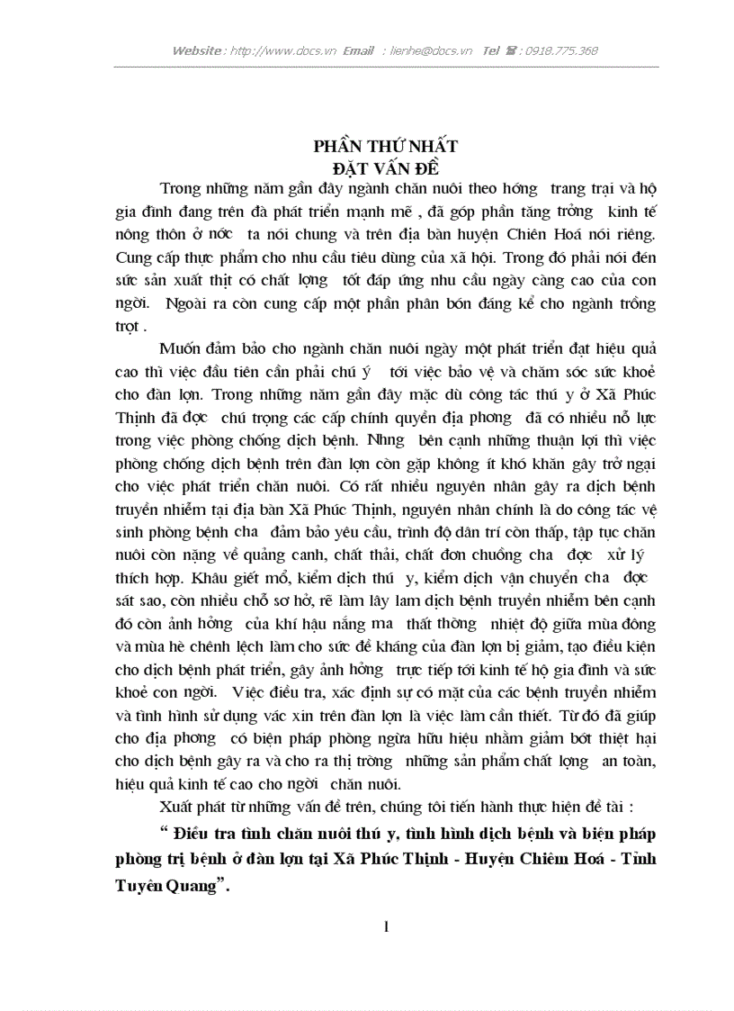 image for page Điều tra tình chăn nuôi thú y tình hình dịch bệnh và biện pháp phòng trị bệnh ở đàn lợn tại Xã Phúc Thịnh Huyện Chiêm Hoá Tỉnh Tuyên Quang
