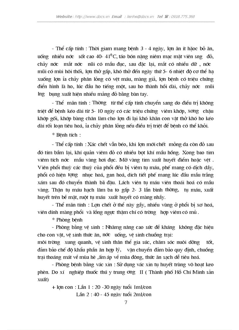 image for page Điều tra tình chăn nuôi thú y tình hình dịch bệnh và biện pháp phòng trị bệnh ở đàn lợn tại Xã Phúc Thịnh Huyện Chiêm Hoá Tỉnh Tuyên Quang