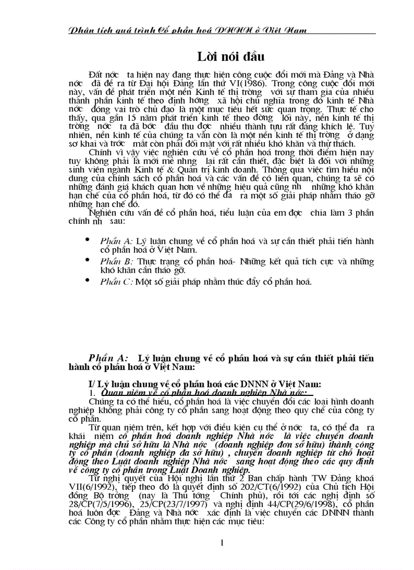 image for page Thực trạng cổ phần hoá Những kết quả tích cực và những khó khăn cần tháo gỡ