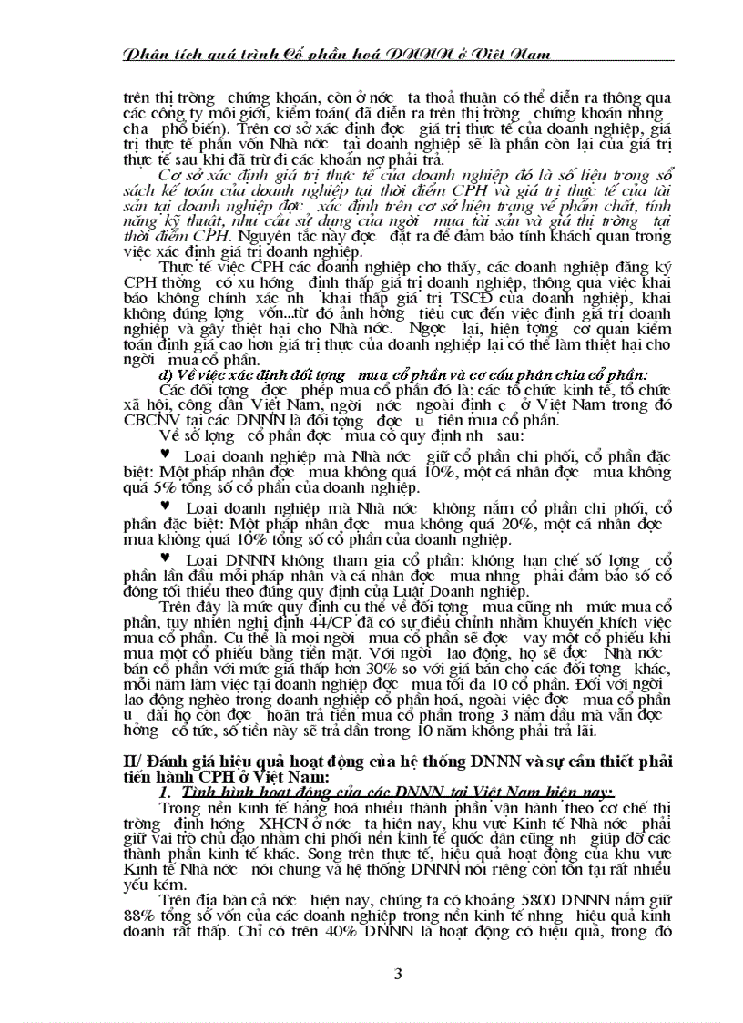 image for page Thực trạng cổ phần hoá Những kết quả tích cực và những khó khăn cần tháo gỡ