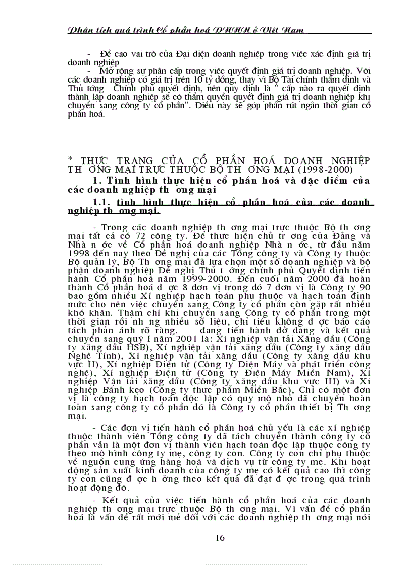 image for page Thực trạng cổ phần hoá Những kết quả tích cực và những khó khăn cần tháo gỡ