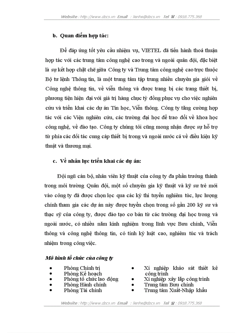 image for page Bổ sung thêm một modul vào hệ thống để tính phần dư nợ của các khách hàng tại Công ty Điện tử viễn thông quân đội VIETEL