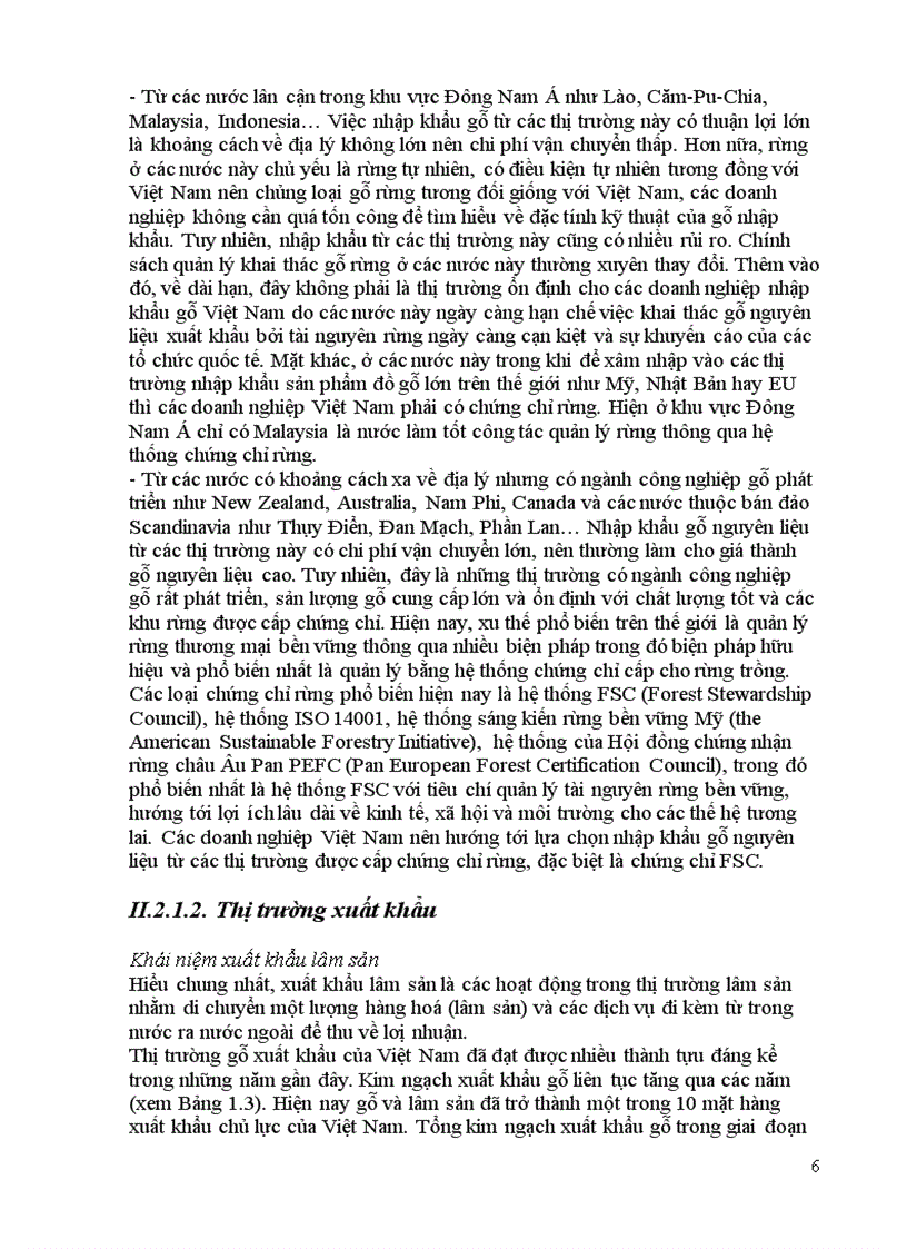 image for page Tình hình thị trường lâm sản Việt Nam trong những năm gần đây