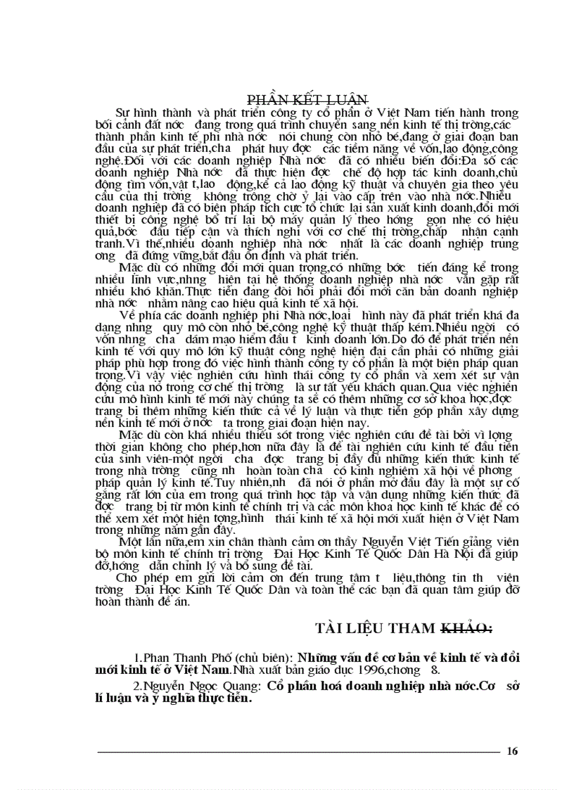 image for page Thực trạng các công ty cổ phần và tình hình cổ phần hoá doanh nghiệp ở nước ta hiện nay