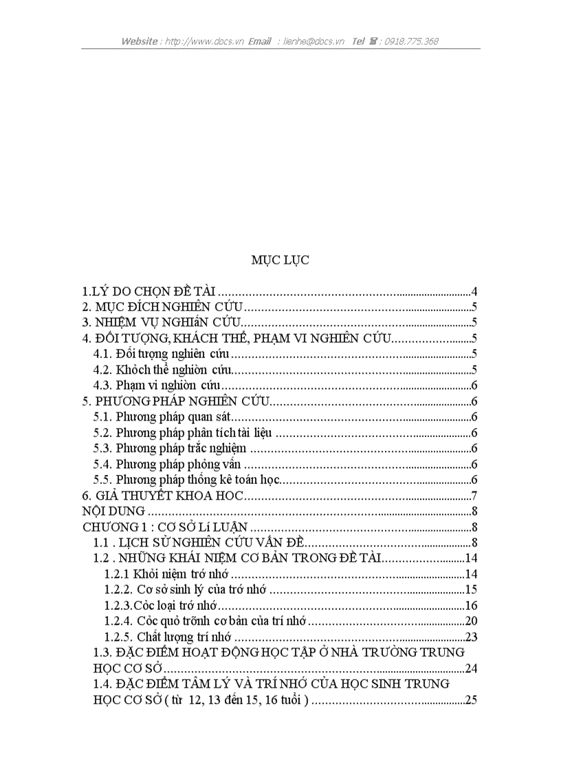 image for page Trí nhớ thị giác thính giác ngắn hạn của học sinh trung học cơ sở