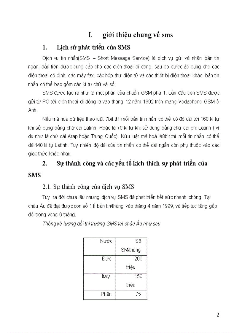Các cơ sở lý thuyết chung cho việc thực hiện SMS trên mạng PSTN