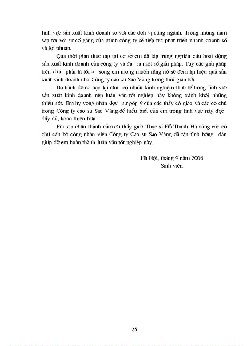 image for page Một số giải pháp nhằm nâng cao hiệu quả sản xuất kinh doanh của Công ty Cao su Sao vàng Hà Nội