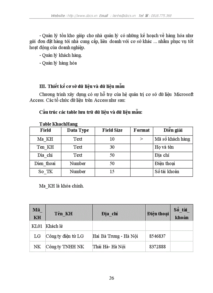 image for page Phân tích thiết kế hệ thống qlbh dựa vào phần mềm visual basic