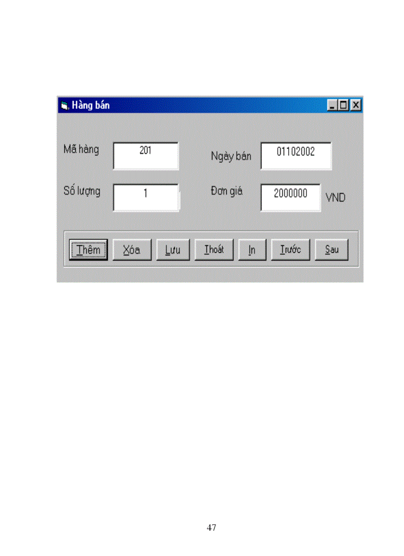 image for page Phân tích thiết kế hệ thống qlbh dựa vào phần mềm visual basic