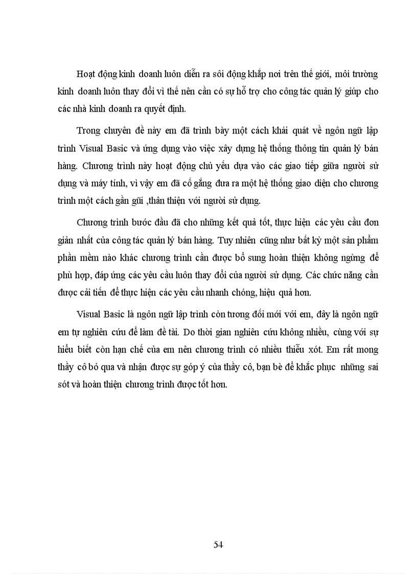 image for page Phân tích thiết kế hệ thống qlbh dựa vào phần mềm visual basic