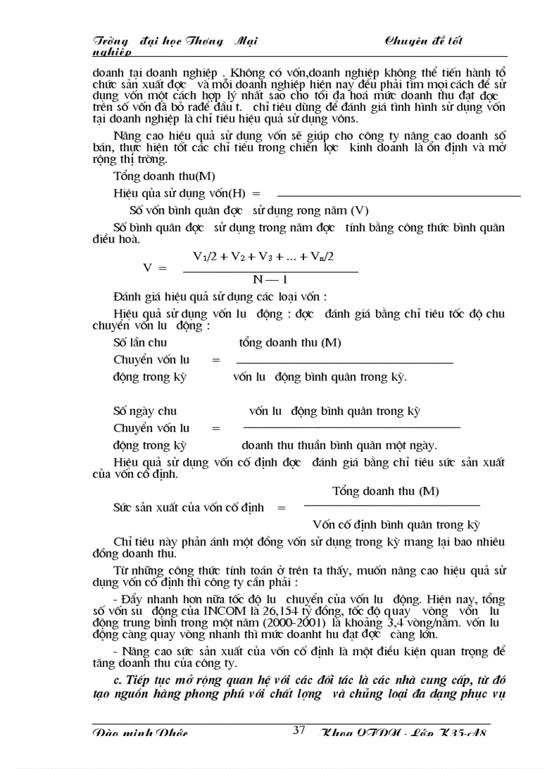 image for page Một số biện pháp ổn định và mở rộng thị trường công ty máy tình INCOM