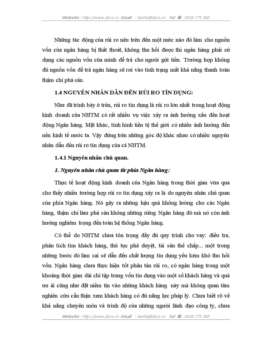 image for page Một số giải pháp phòng ngừa và hạn chế rủi ro tín dụng tại NHNo PTNT Thanh Oai Hà Tây