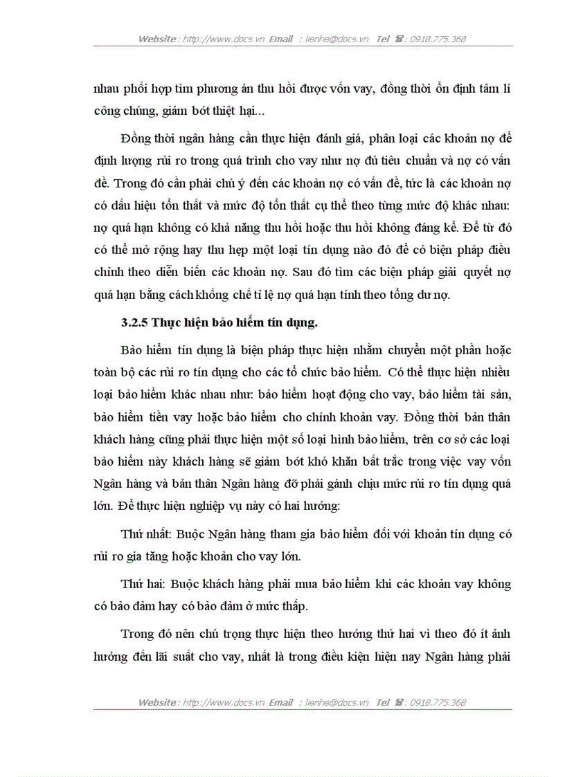 image for page Một số giải pháp phòng ngừa và hạn chế rủi ro tín dụng tại NHNo PTNT Thanh Oai Hà Tây