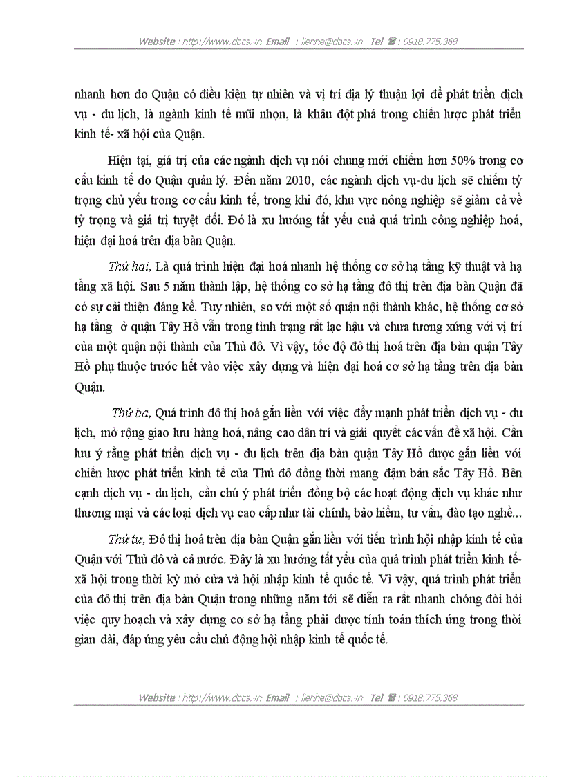 image for page Thực trạng công tác quản lý nhà nước về qui hoạch sử dụng đất trên địa bàn quận tây hồ
