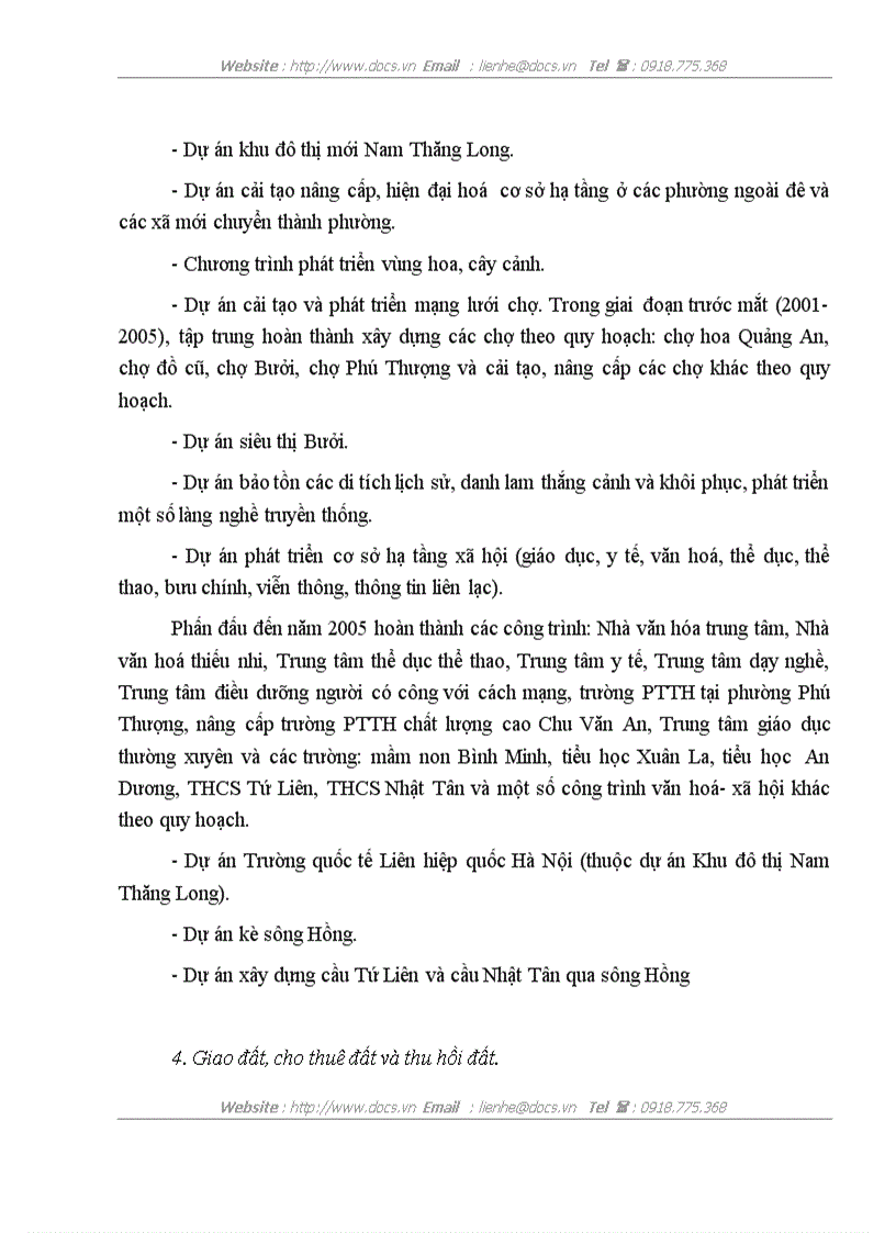 image for page Thực trạng công tác quản lý nhà nước về qui hoạch sử dụng đất trên địa bàn quận tây hồ